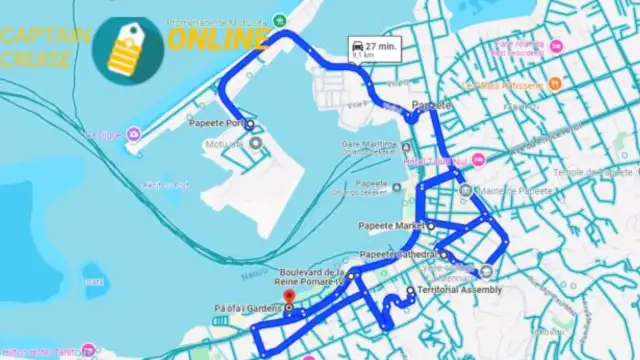 MAAK DIGITAAL ALVAST DE WANDELING DOOR PAPEETE